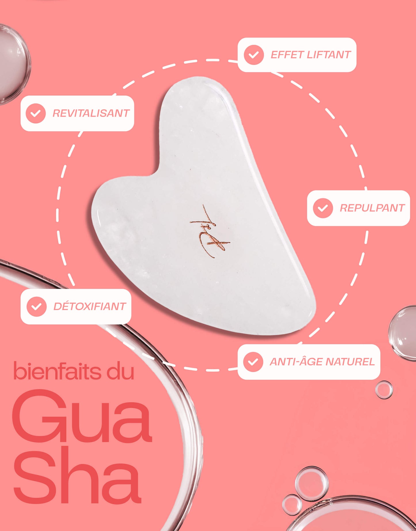 Gua Sha Cristal de Roche