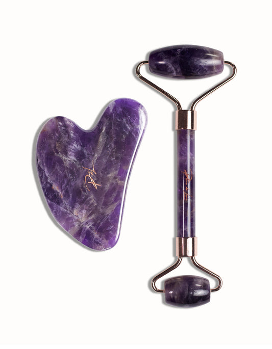 Amethyst Roll On &amp; Gua Sha Set